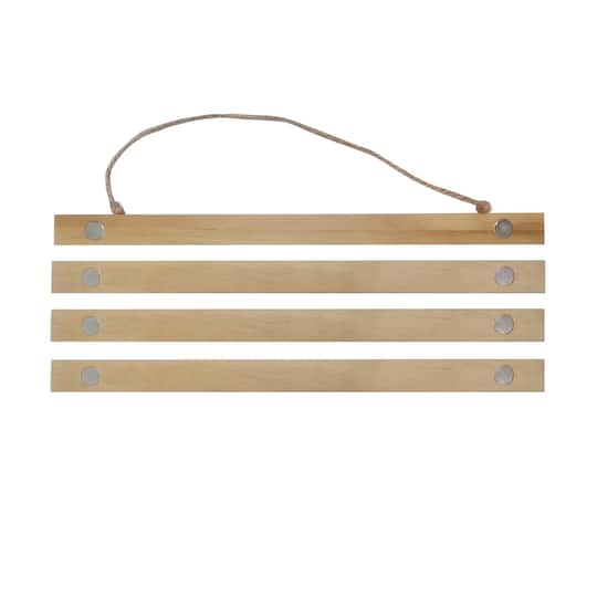 Natural Wooden Magnetic Poster Hanger by Studio D&#xE9;cor&#xAE;